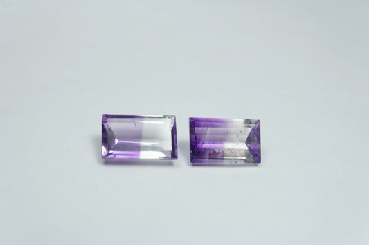3ct Ametistas bicolores 9x6mm / 9x6mm