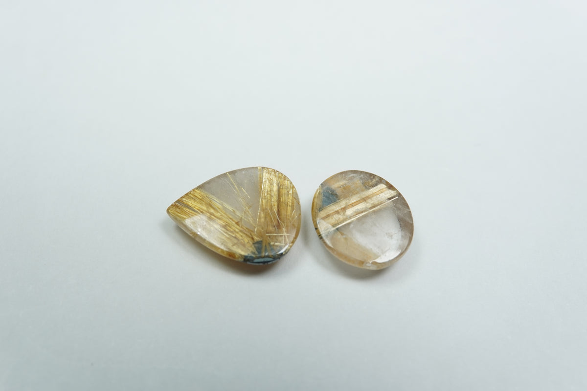 5.45ct Rutiles 12x10mm / 10x8mm