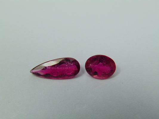 3.20ct Rubelita 8.5x7mm 14x6mm