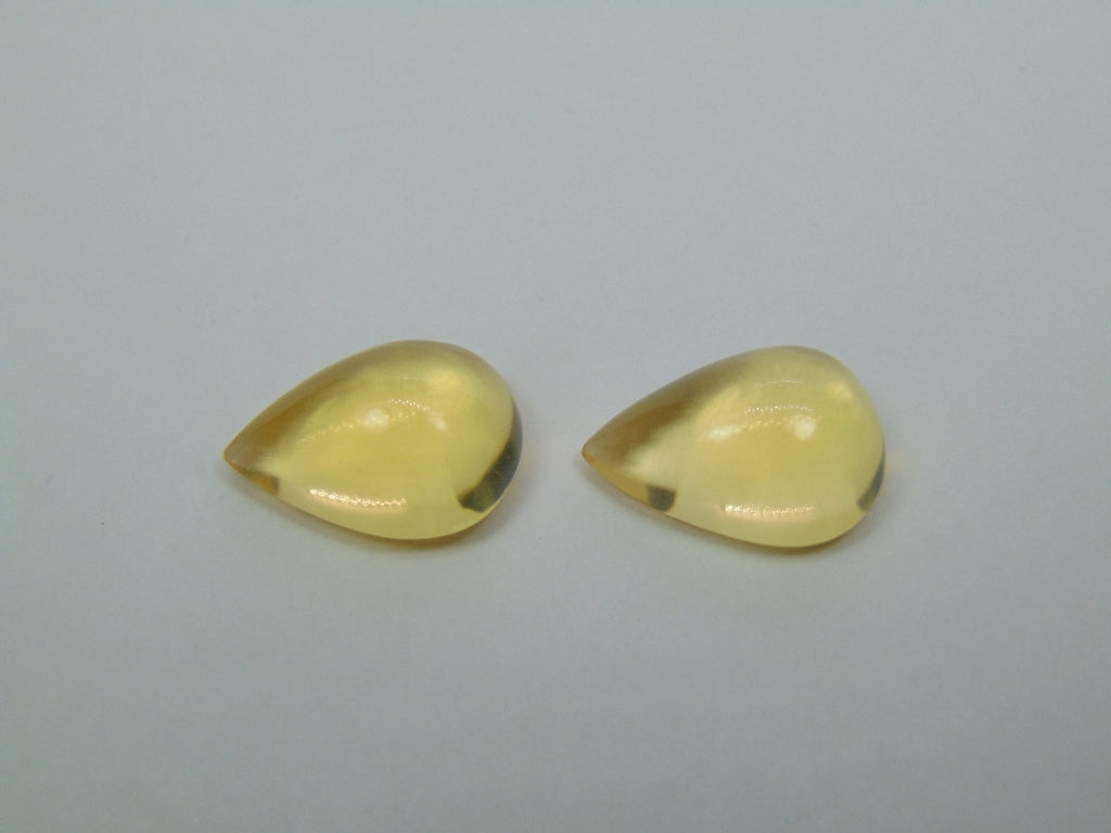 Par de Opala de Fogo 11,95ct 16x12mm