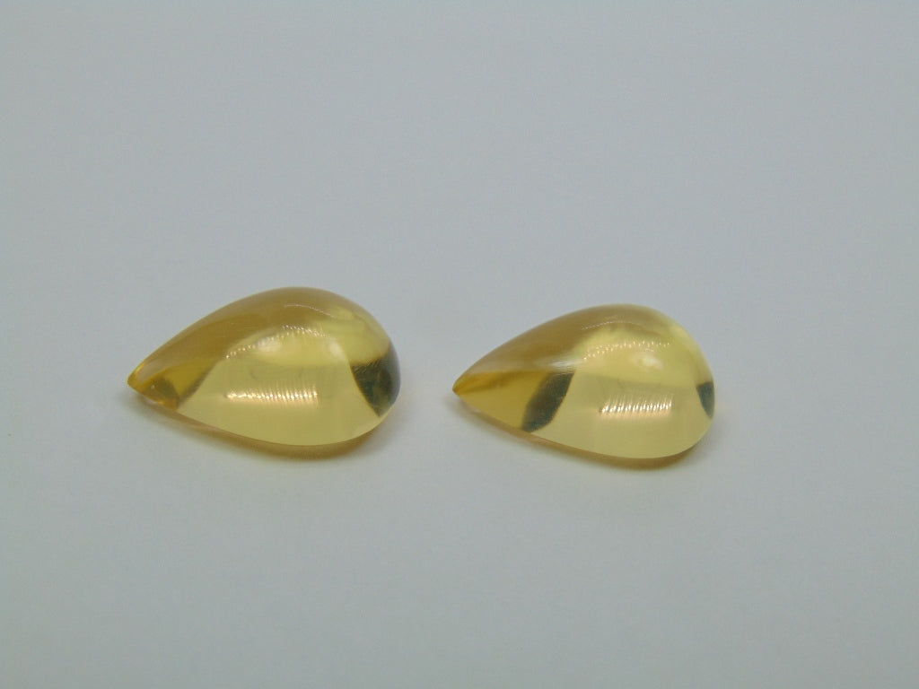 Par de Opala de Fogo 11,95ct 16x12mm