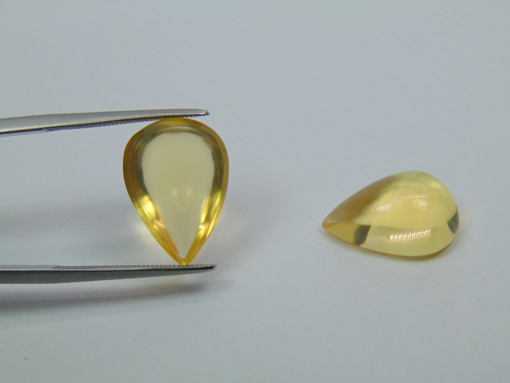 Par de Opala de Fogo 11,95ct 16x12mm
