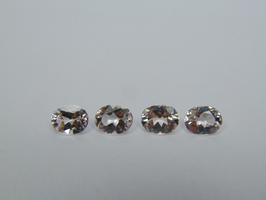 6.25ct Morganites Calibrated 9x7mm