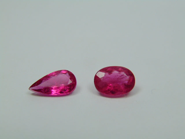 3,15 ct Turmalina Rosa 9x7mm 11x6mm