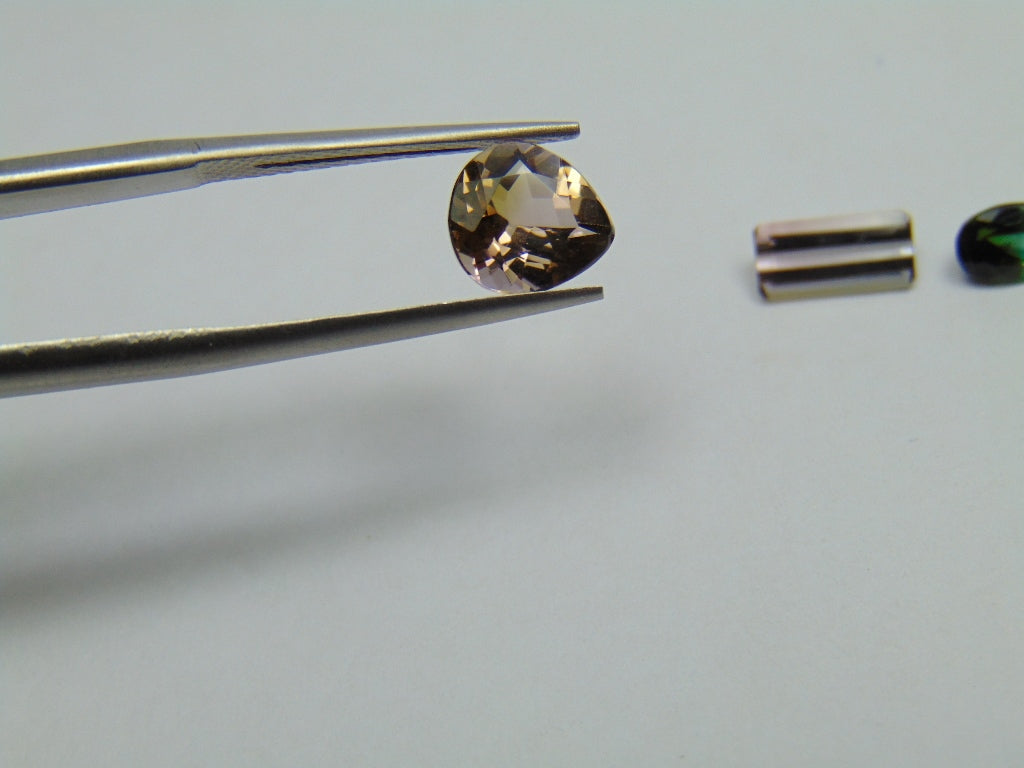 Turmalina Bicolor de 2,85 ct