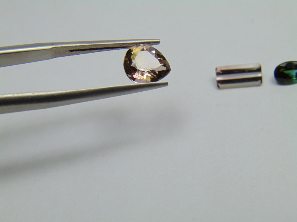 Turmalina Bicolor de 2,85 ct