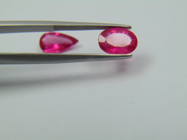 3,15 ct Turmalina Rosa 9x7mm 11x6mm