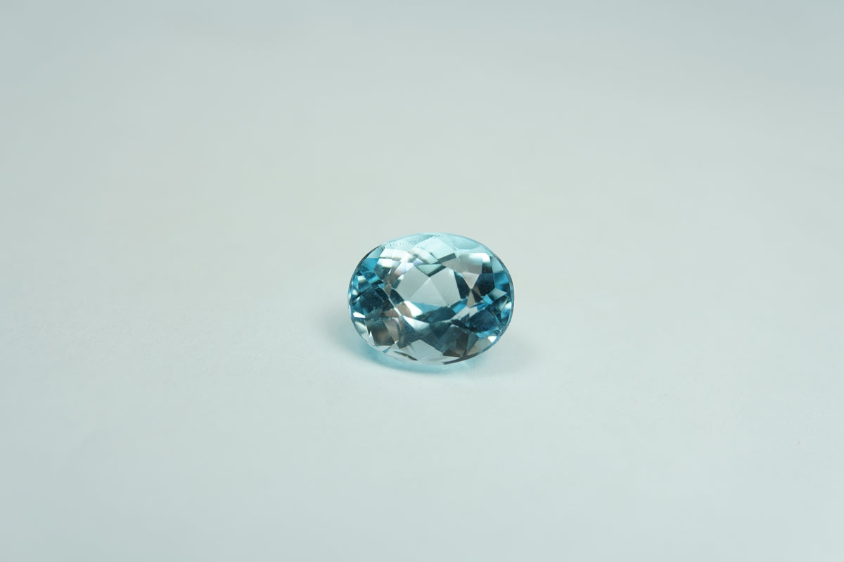 4.20ct Topázio Sky 10x8mm