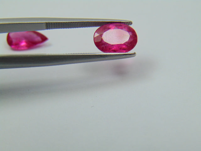 3,15 ct Turmalina Rosa 9x7mm 11x6mm