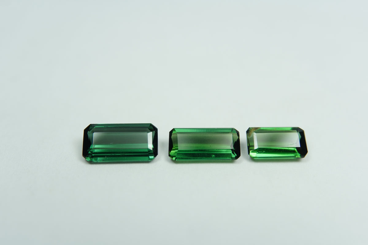 3.20ct Turmalinas 9x5mm / 9x4mm / 8x4mm