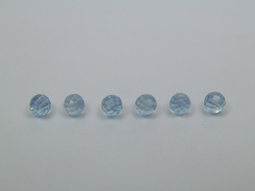5.10ct Berilo Água Marinha Calibrado 5mm