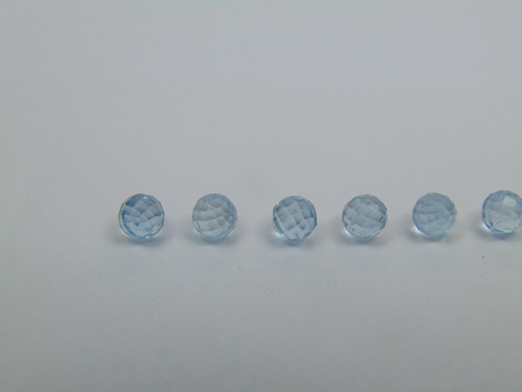 5.10ct Berilo Água Marinha Calibrado 5mm