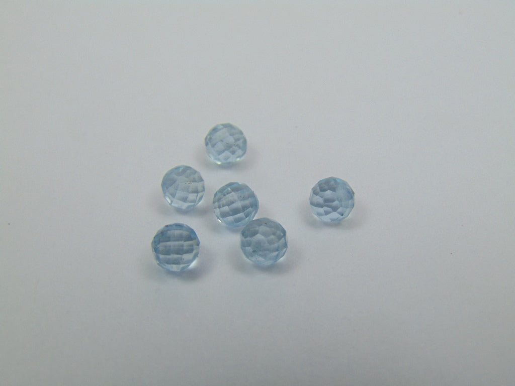 5.10ct Berilo Água Marinha Calibrado 5mm