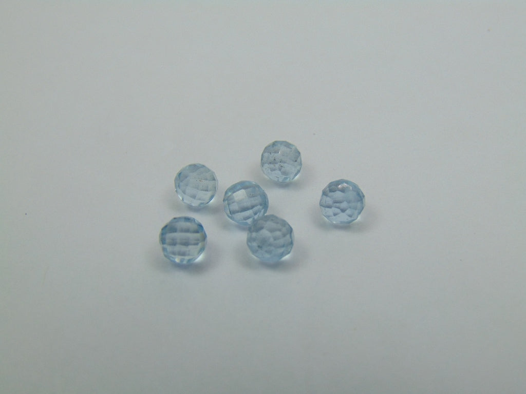 5.10ct Berilo Água Marinha Calibrado 5mm
