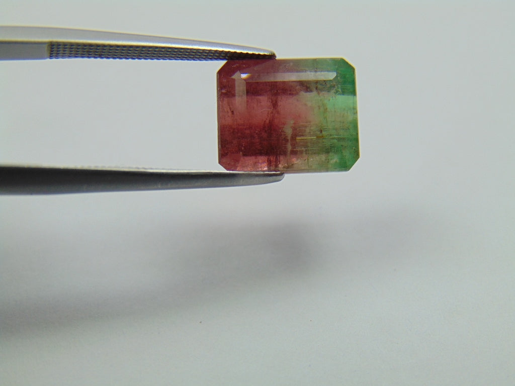 7,10 ct Turmalina Bicolor 11x9mm