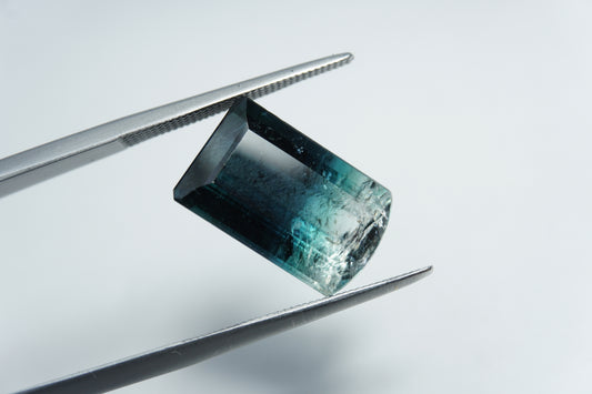 8.60ct Turmalina bicolor 14x9mm