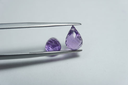3.80ct Ametista par 9x6mm