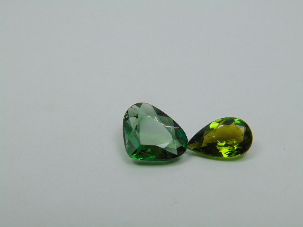 Turmalina 2,98ct 10x8mm 9x6mm