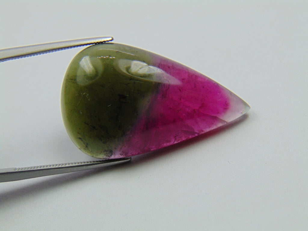 24,50ct Turmalina Bicolor 30x28mm