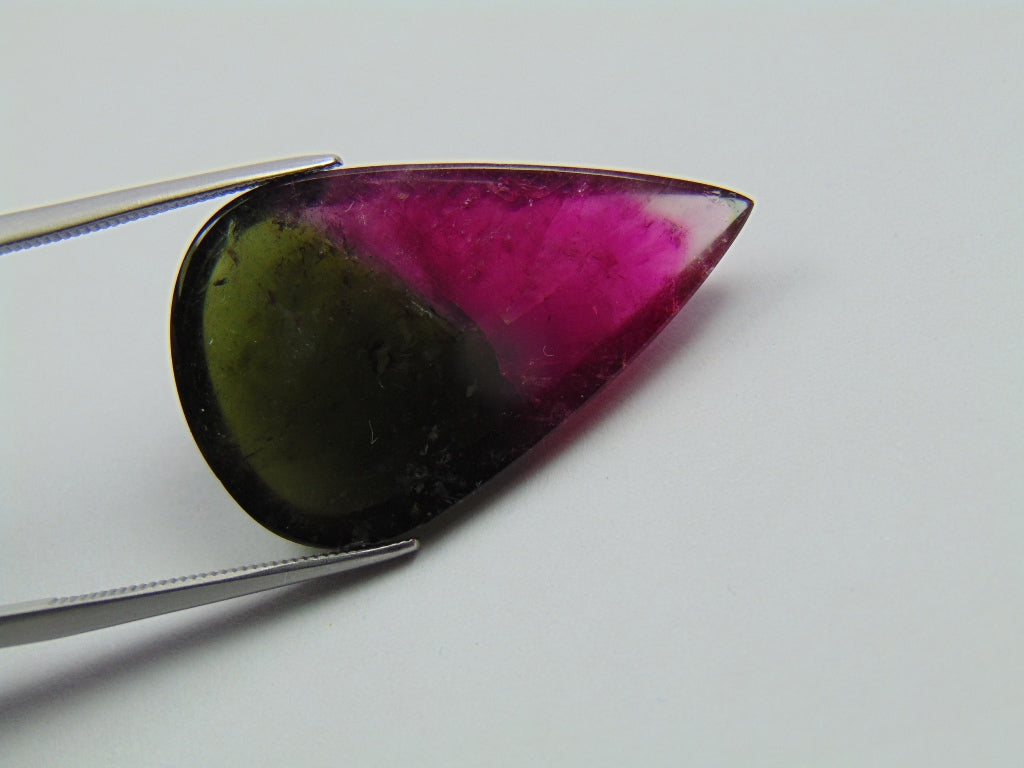 24,50ct Turmalina Bicolor 30x28mm