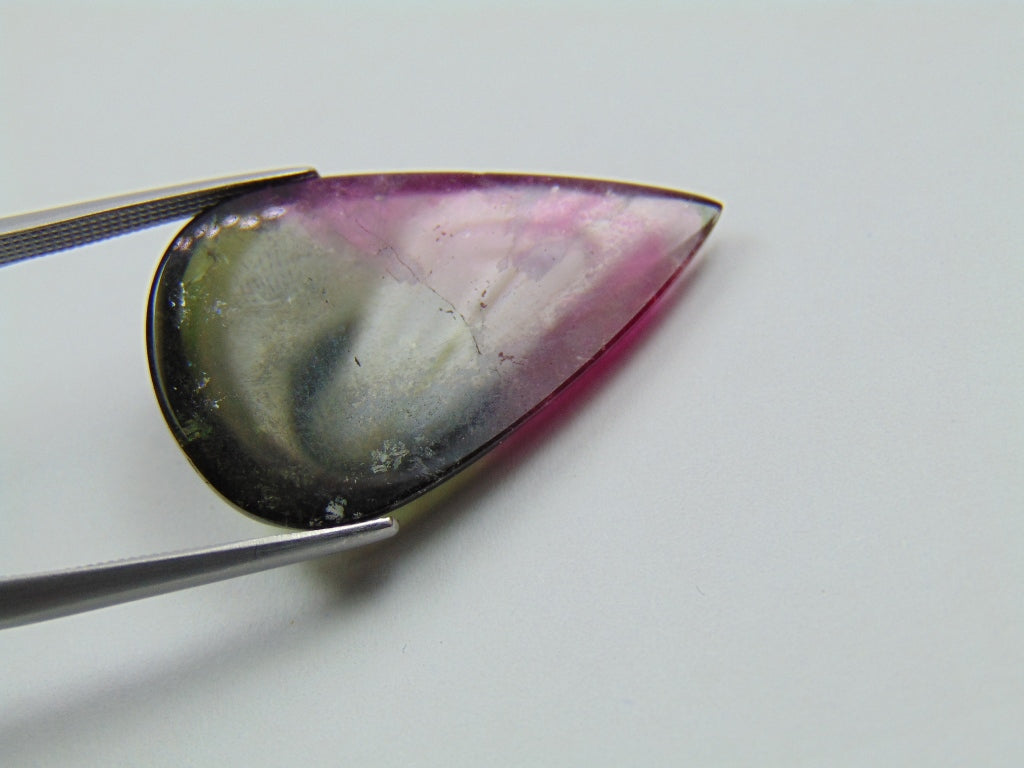 24,50ct Turmalina Bicolor 30x28mm