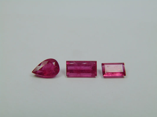 3.95ct Tourmaline Pink 8x5mm 10x5mm 8x4mm