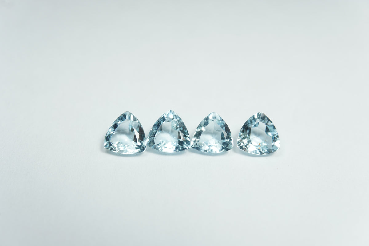 1.85ct Águas-marinhas calibradas 5mm