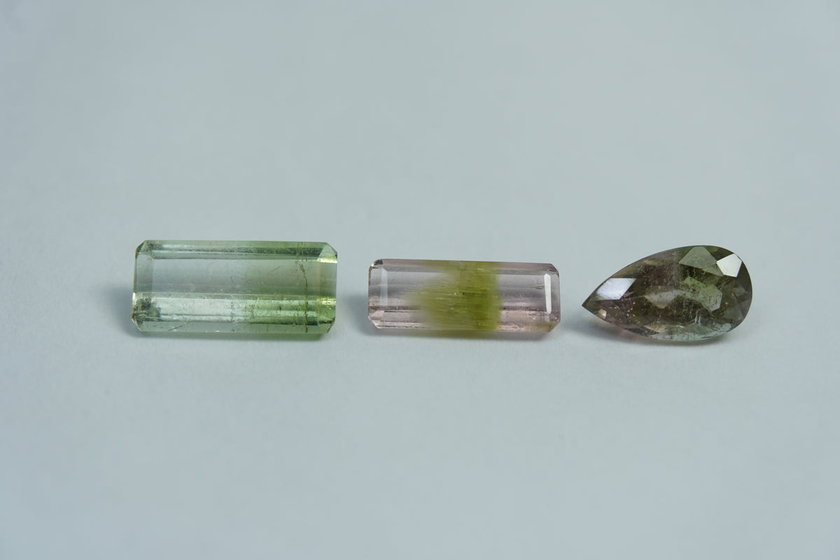 Turmalina bicolor de 3,25ct
