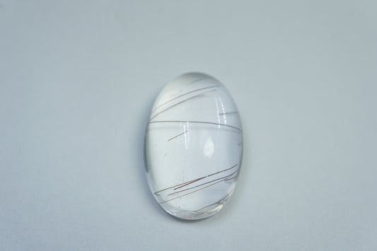 21.80ct Quartzo com inclusão cabochão 26x16mm