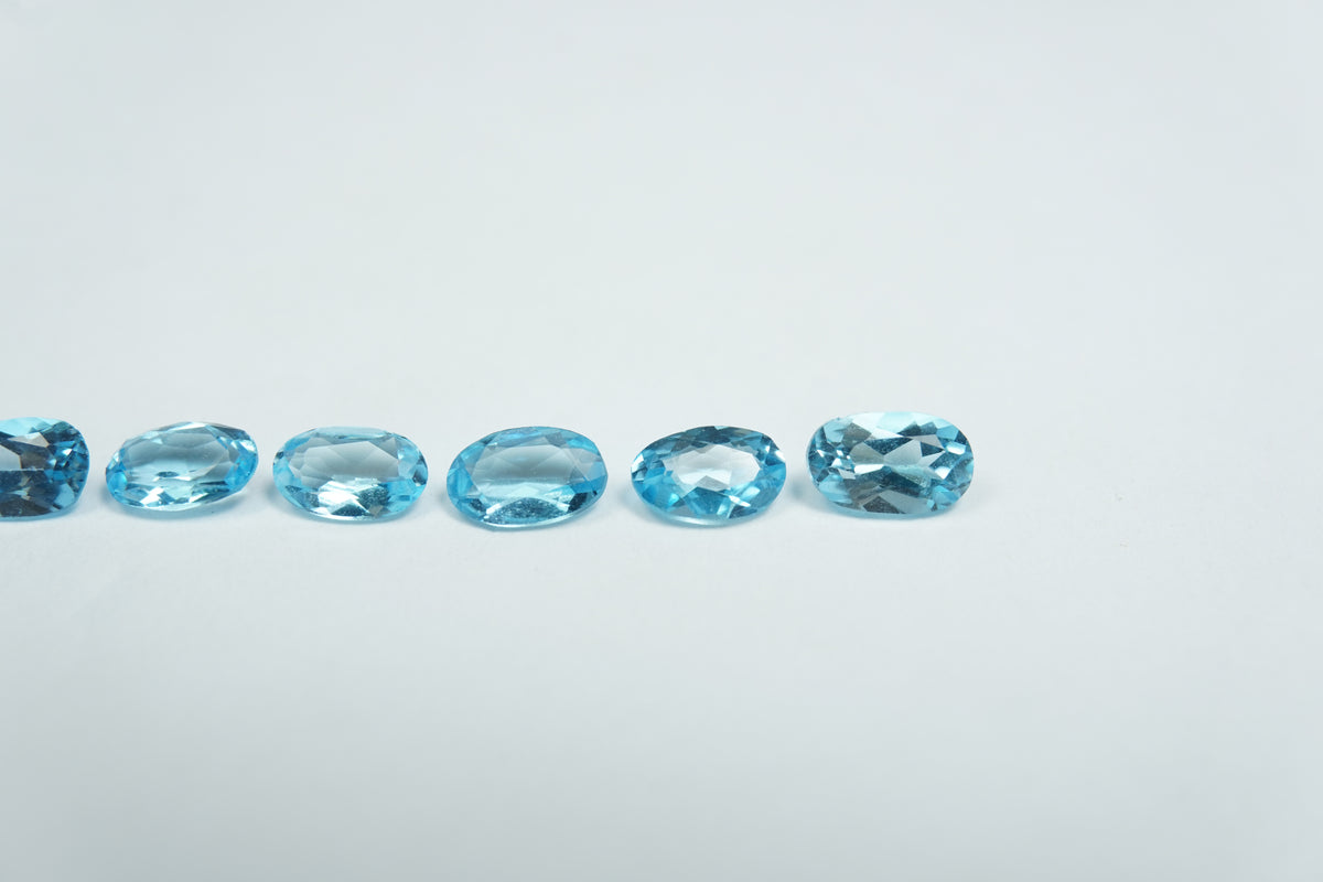 1.63ct Topázios calibrados 5x3mm
