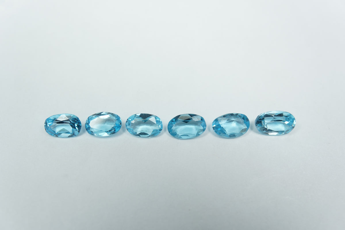 1.63ct Topázios calibrados 5x3mm