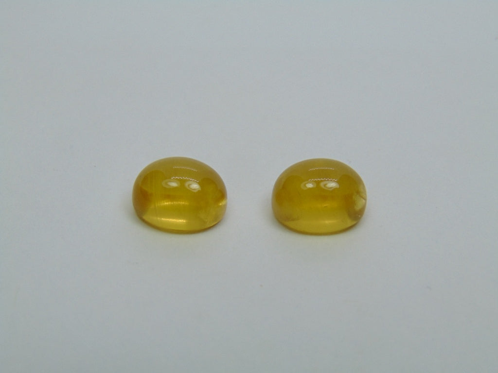 Par de Berilos Cabochão 7,50ct 10x8mm