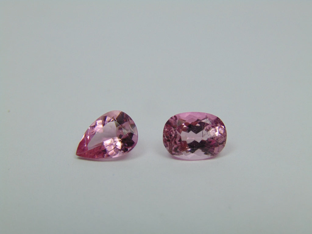 Turmalina Rosa 4,33ct 10x7mm 9x6mm