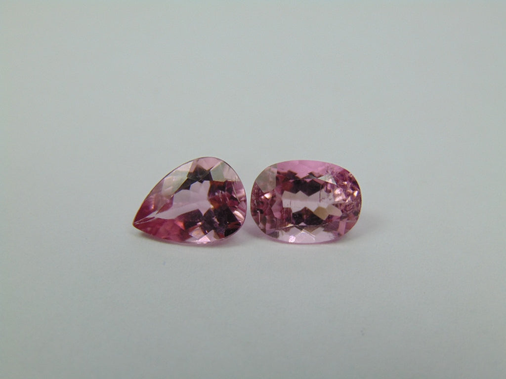Turmalina Rosa 4,33ct 10x7mm 9x6mm
