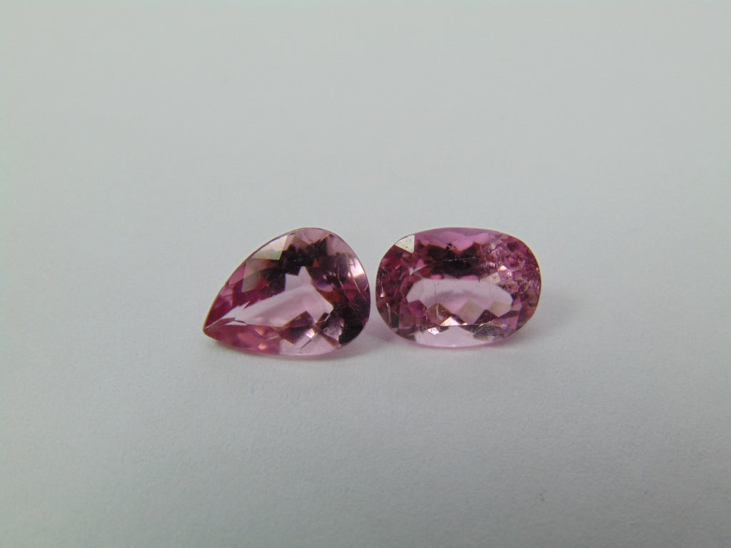 Turmalina Rosa 4,33ct 10x7mm 9x6mm