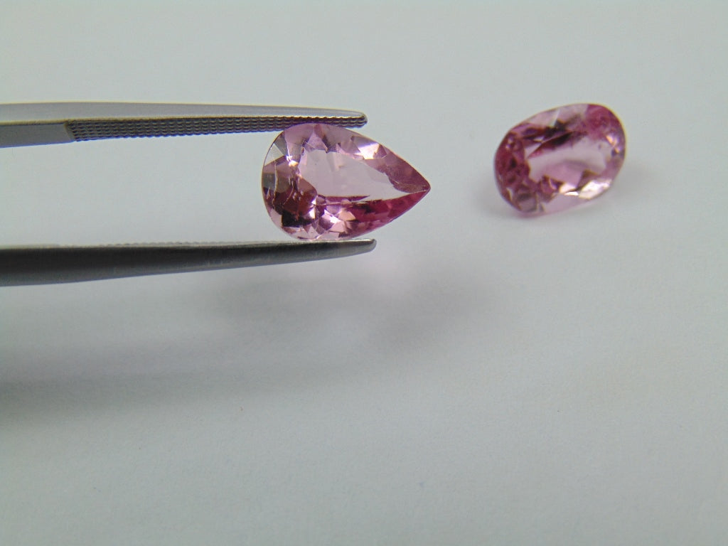 Turmalina Rosa 4,33ct 10x7mm 9x6mm