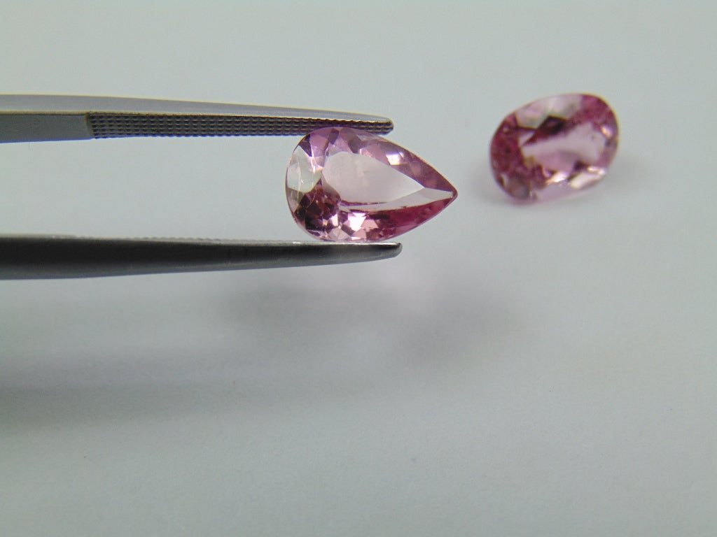 Turmalina Rosa 4,33ct 10x7mm 9x6mm