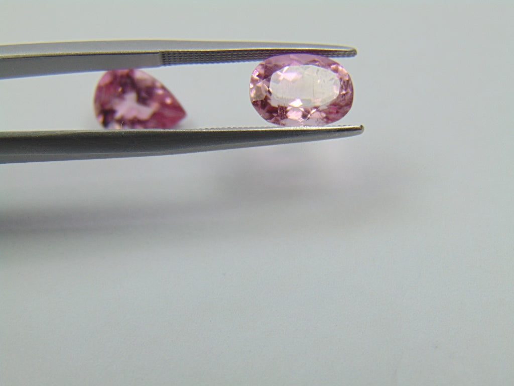 Turmalina Rosa 4,33ct 10x7mm 9x6mm