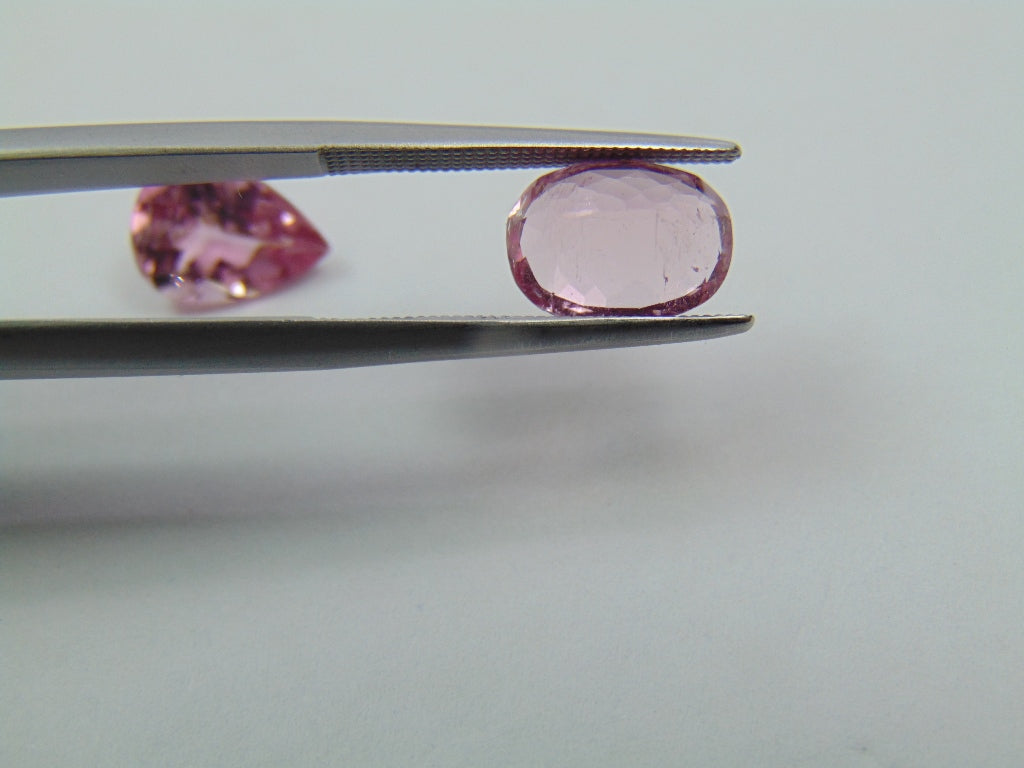 Turmalina Rosa 4,33ct 10x7mm 9x6mm