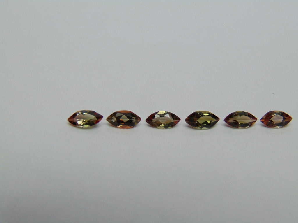 Andalusita Calibrada 6x3mm, 1,34ct