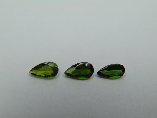 2.20ct Turmalina 9x4mm 8x5mm 7.5x4mm