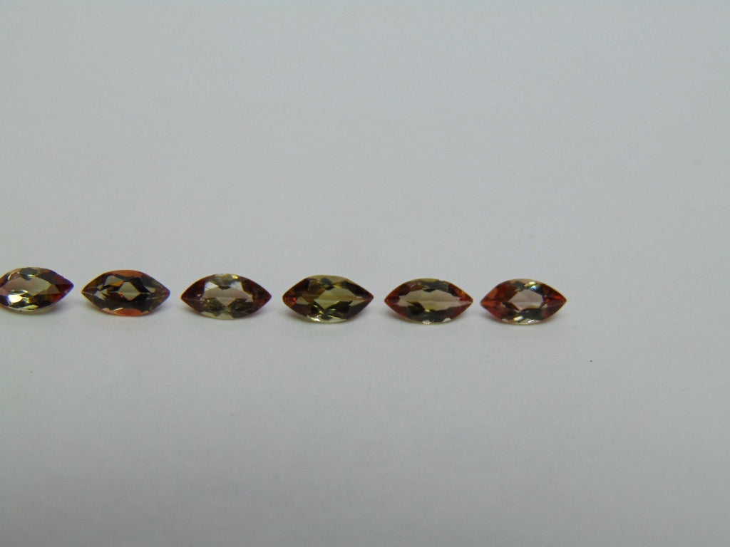 Andalusita Calibrada 6x3mm, 1,34ct