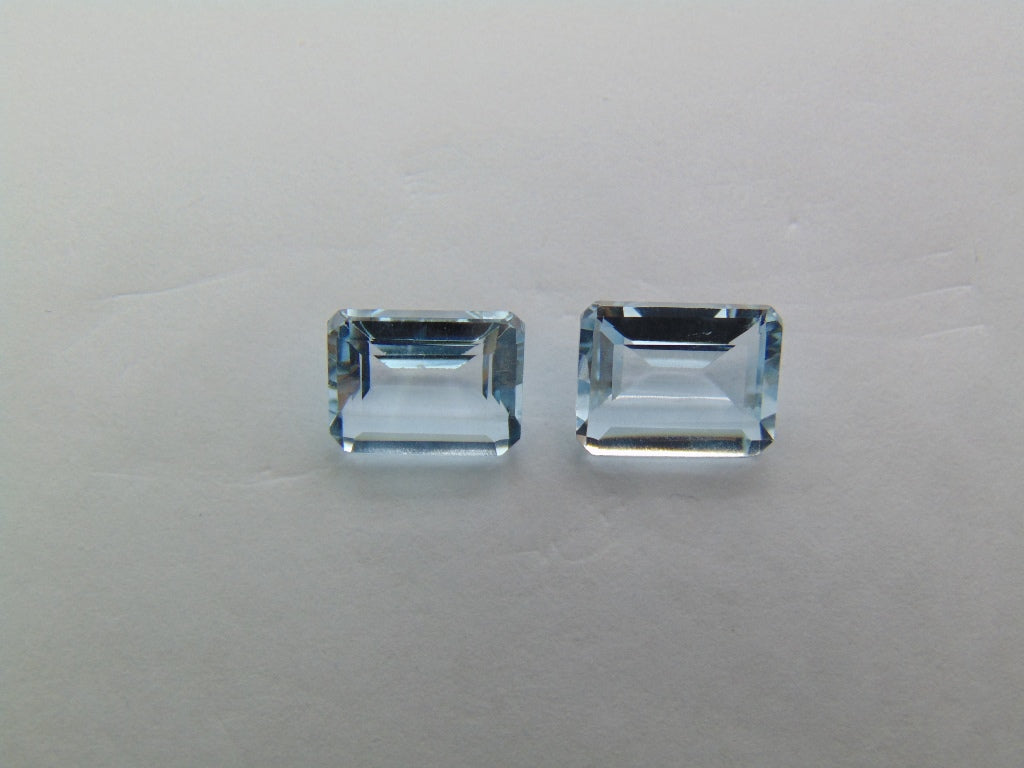 6.85ct Topázio 10x8mm 9x7mm