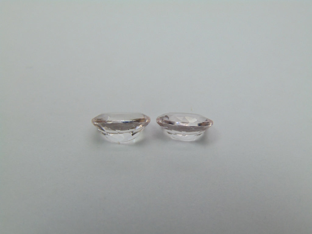 3.05ct Morganite Pair 9x7mm