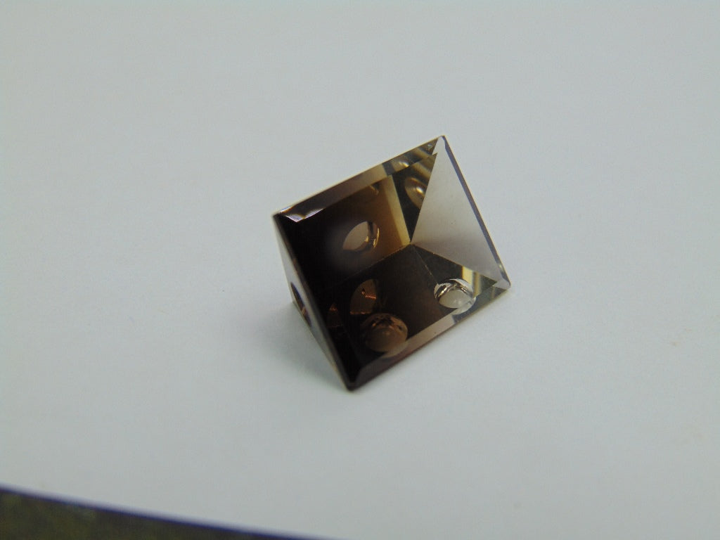 8,75ct Quartzo Bicolor 15x11mm
