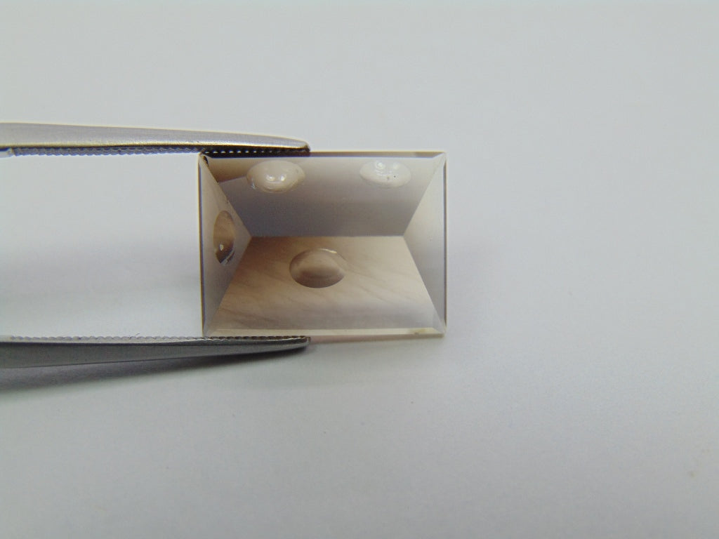 8,75ct Quartzo Bicolor 15x11mm
