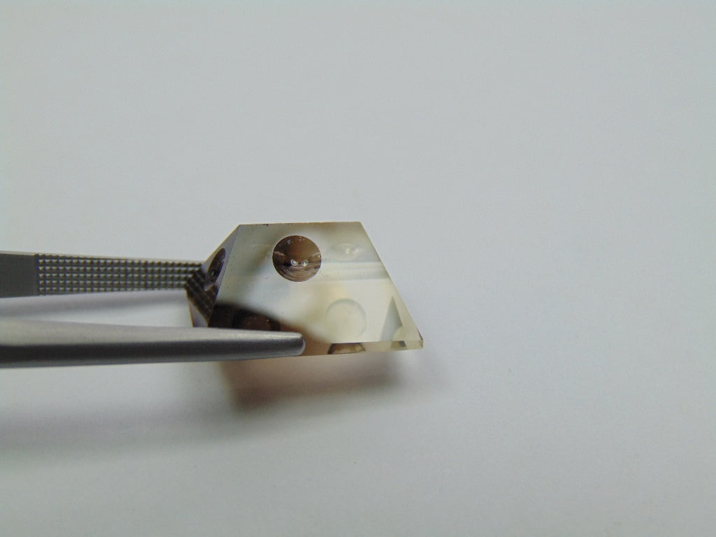 8,75ct Quartzo Bicolor 15x11mm