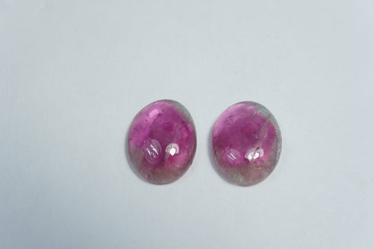 11.25ct Turmalina melancia 14.5x11mm
