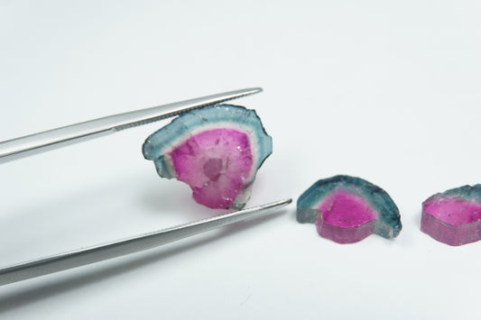 9.45ct Turmalinas melancia 14x13mm / 11x8mm / 10x7mm