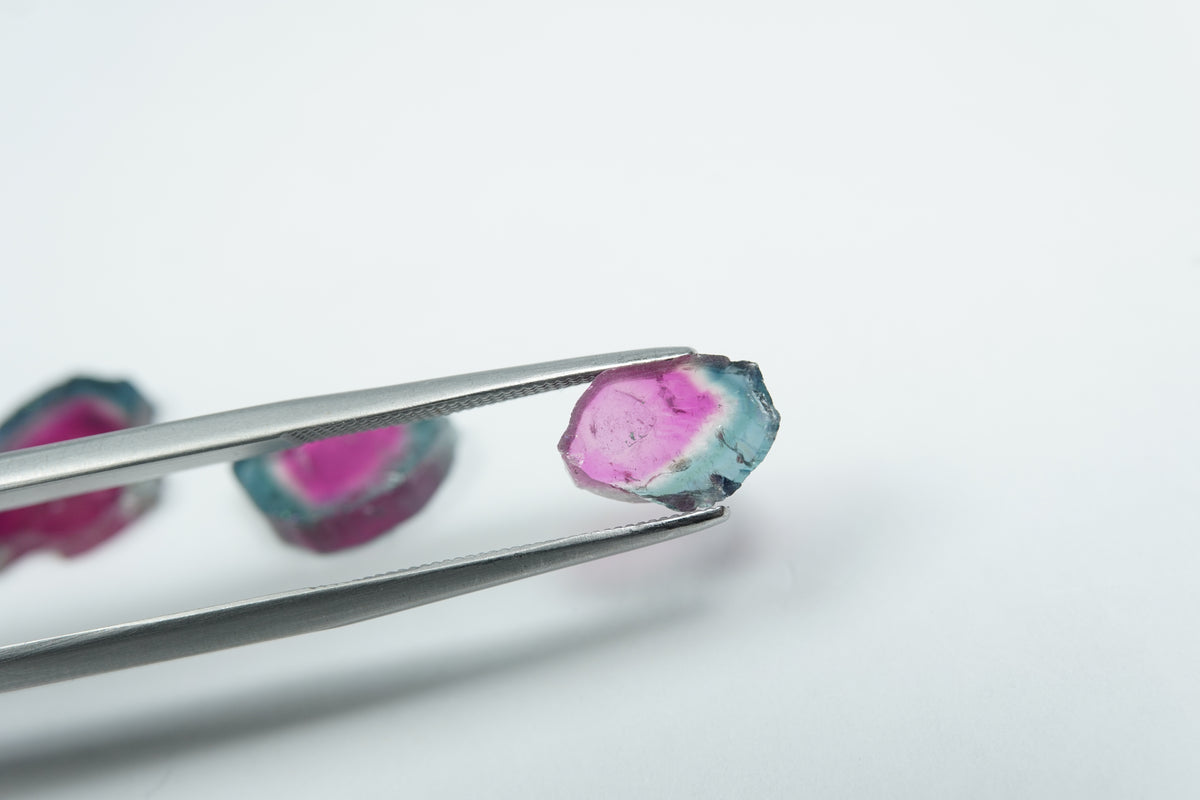 9.45ct Turmalinas melancia 14x13mm / 11x8mm / 10x7mm